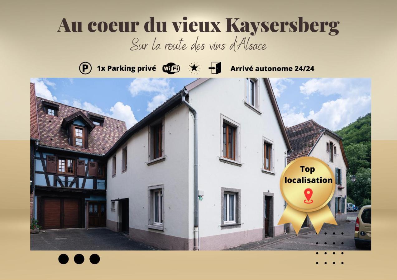 Gite Au Coeur Du Vieux Kaysersberg - Parking Prive & Wifi Ngoại thất bức ảnh